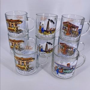8 GULF OIL & GAS GLASSES MUGS The Gulf Collectors